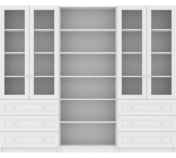 Книжный шкаф ADETA IKEA Билли 369 white 9368430