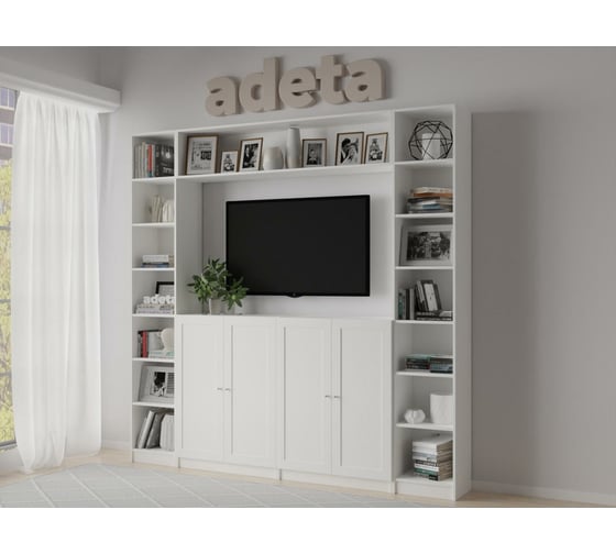 Книжный шкаф ADETA IKEA Билли 391 white 6181179