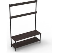 Вешалка ТИТАН МЕТА ВГР-6, каркас черный, ясень темный шимо 4670026244397