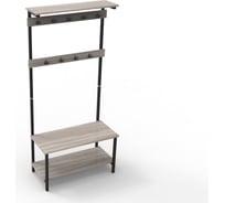 Вешалка ТИТАН МЕТА ВГР-5, каркас черный, ясень светлый шимо 4670026244373