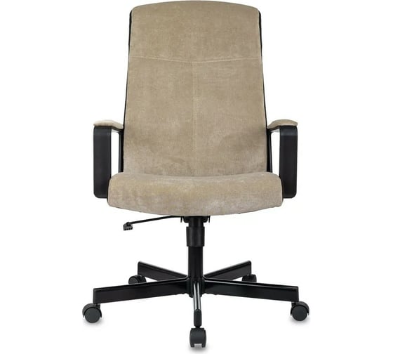 Кресло руководителя Бюрократ TopChairs ST-DOMINGO спинка и сиденье песочная ткань Light-21 крестовина металлическая разборная ST-DOMINGO/LT21