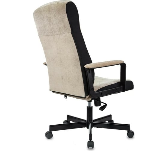 Кресло руководителя Бюрократ TopChairs ST-DOMINGO спинка и сиденье песочная ткань Light-21 крестовина металлическая разборная ST-DOMINGO/LT21