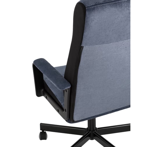 Кресло руководителя Бюрократ TopChairs ST-DOMINGO спинка и сиденье темно-синяя ткань Light-27 крестовина металлическая разборная ST-DOMINGO/LT27