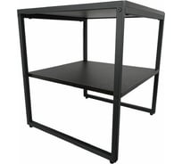 Журнальный столик ЭЛИМЕТ венге, 50x50x55 см, регулируемые ножки БП-00002599