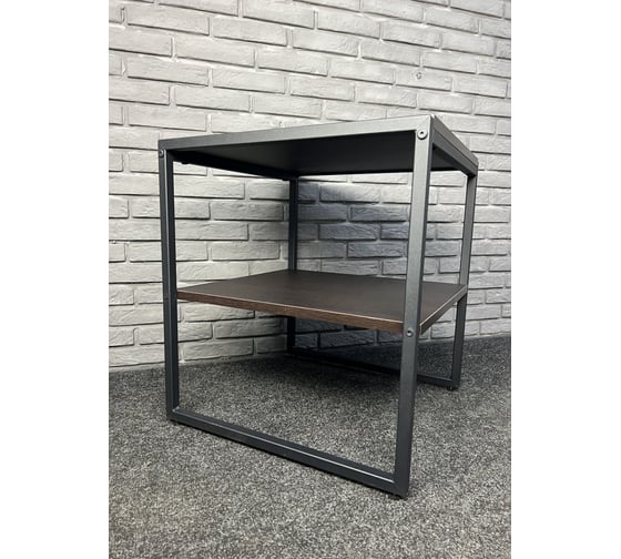 Журнальный столик ЭЛИМЕТ венге, 50x50x55 см, регулируемые ножки БП-00002599