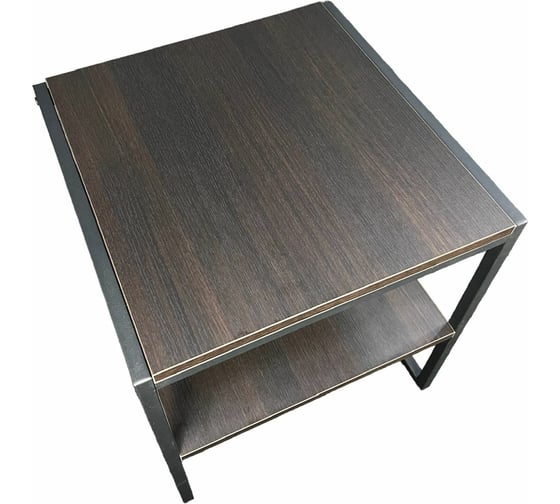Журнальный столик ЭЛИМЕТ венге, 50x50x55 см, регулируемые ножки БП-00002599