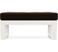 Банкетка Arsko Амбер белая эмаль/Ultra Chocolate 80382229