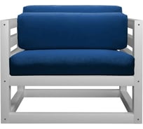 Кресло Arsko Магнус белая эмаль/Atlanta Denim 80540711