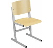 Регулируемый ученический стул ДЭМИ Сут.05, 400x375x580-660 мм, рост 2-4, серый каркас, фанера лак 532707