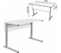 Стол-парта ДЭМИ 2-местный регулируемый Сут.55, 1200x500x640-780 мм, рост 4-6, серый каркас, ЛДСП белая 532714 2
