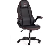 Кресло Tetchair bazuka 36-6/36-6/06/36-36 кожзам, черный/черный, перфорированный/коричневый 19535