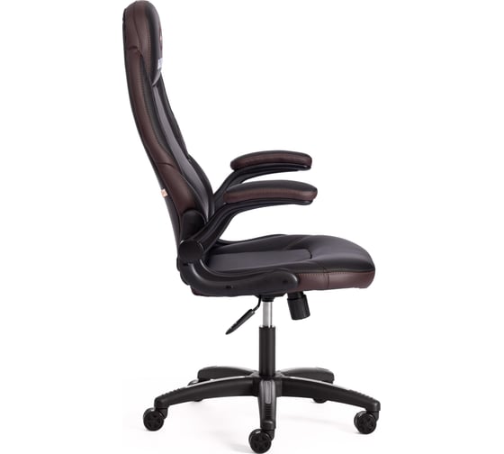 Кресло Tetchair bazuka 36-6/36-6/06/36-36 кожзам, черный/черный, перфорированный/коричневый 19535