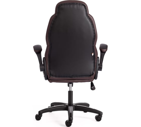 Кресло Tetchair bazuka 36-6/36-6/06/36-36 кожзам, черный/черный, перфорированный/коричневый 19535