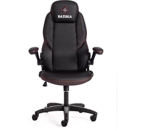 Кресло Tetchair bazuka 36-6/36-6/06/36-36 кожзам, черный/черный, перфорированный/коричневый 19535