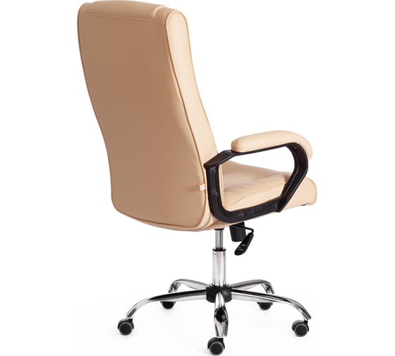 Кресло Tetchair maxima 36-34 хром 22, кожзам, бежевый 19514