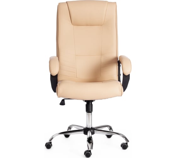 Кресло Tetchair maxima 36-34 хром 22, кожзам, бежевый 19514