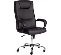 Кресло Tetchair maxima 36-6 хром 22, кожзам, черный 19513