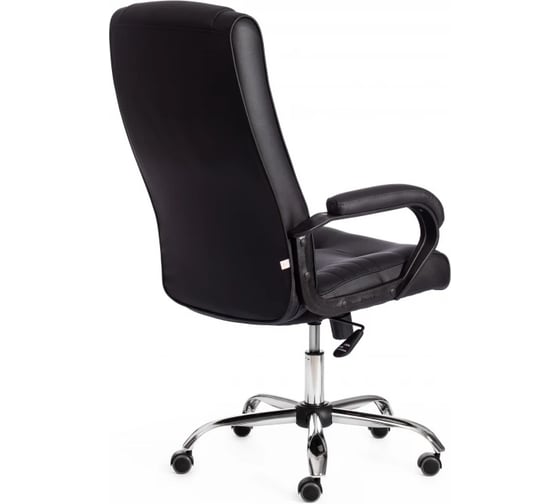 Кресло Tetchair maxima 36-6 хром 22, кожзам, черный 19513