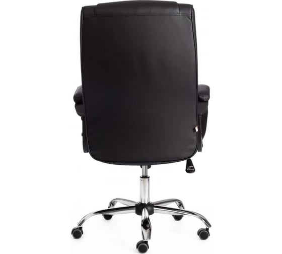 Кресло Tetchair maxima 36-6 хром 22, кожзам, черный 19513