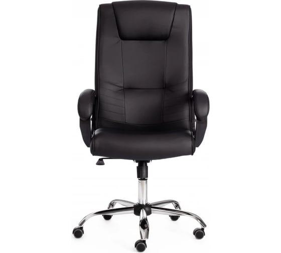 Кресло Tetchair maxima 36-6 хром 22, кожзам, черный 19513
