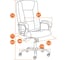 Кресло Tetchair maxima 36-6 хром 22, кожзам, черный 19513 13