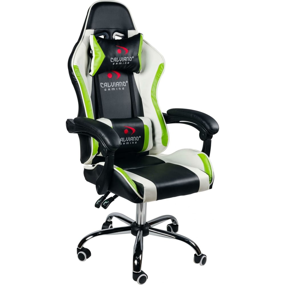 Офисное кресло Calviano ultimato black/white/green 2073005000052 ...