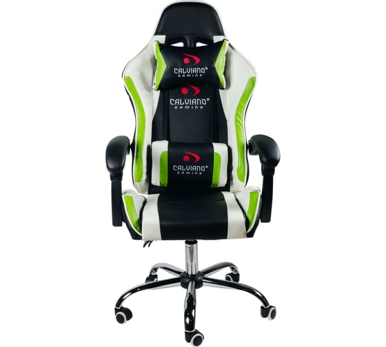 Офисное кресло Calviano ultimato black/white/green 2073005000052
