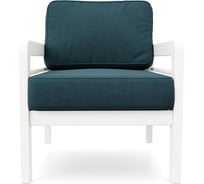 Кресло Arsko Бергер белая эмаль/Atlanta Ocean 80540735