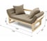 Кушетка Arsko Амбер сосна/Ultra Beige 80425908 6