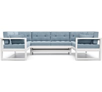 Диван Arsko Астер П-образный белая эмаль/Kiton 11 80358823