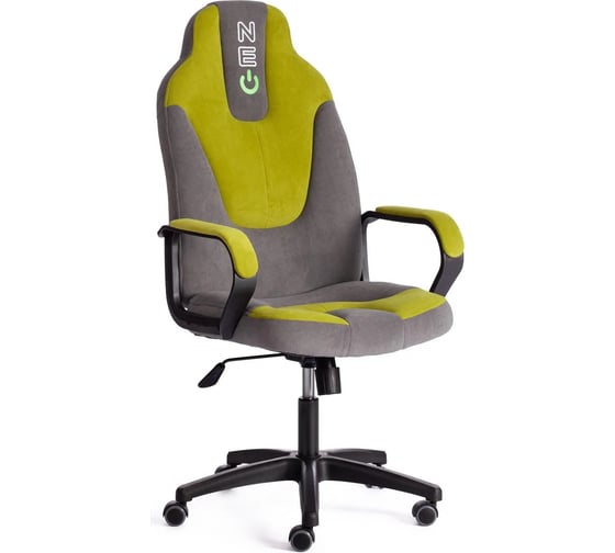 Кресло Tetchair neo 2 (22) 29/23 флок, серый/олива 19577