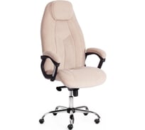Кресло Tetchair boss lux 7/7/06 флок, бежевый/бежевый перфорированный 19392