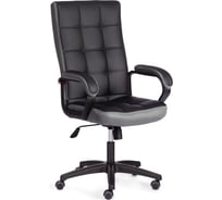 Кресло Tetchair trendy (22) 36-6/12 кожзам/ткань, черный/серый 19515