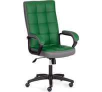 Кресло Tetchair trendy (22) 36-001/12 кожзам/ткань, зеленый/серый 19519