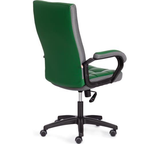 Кресло Tetchair trendy (22) 36-001/12 кожзам/ткань, зеленый/серый 19519