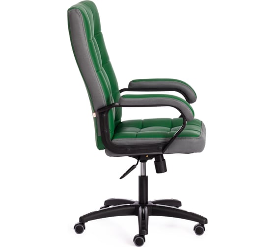 Кресло Tetchair trendy (22) 36-001/12 кожзам/ткань, зеленый/серый 19519