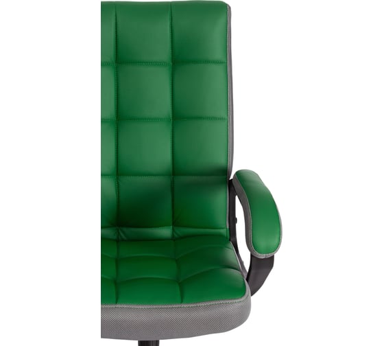 Кресло Tetchair trendy (22) 36-001/12 кожзам/ткань, зеленый/серый 19519