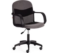 Кресло Tetchair baggi 29/35 флок, серый/черный 19512