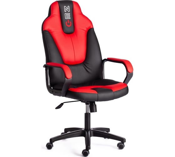 Кресло Tetchair neo 2 (22) 36-6/36-161 кожзам, черный/красный 19572 1