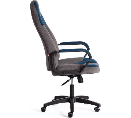 Кресло Tetchair neo 2 (22) 29/32 флок, серый/синий 19479