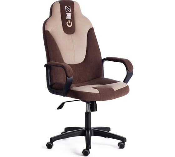 Кресло Tetchair neo 2 (22) 6/7 флок, коричневый/бежевый 19576