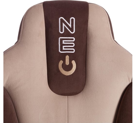 Кресло Tetchair neo 2 (22) 6/7 флок, коричневый/бежевый 19576