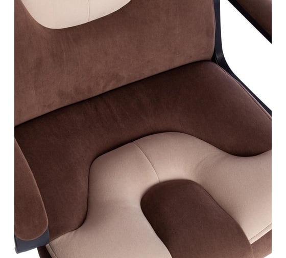 Кресло Tetchair neo 2 (22) 6/7 флок, коричневый/бежевый 19576