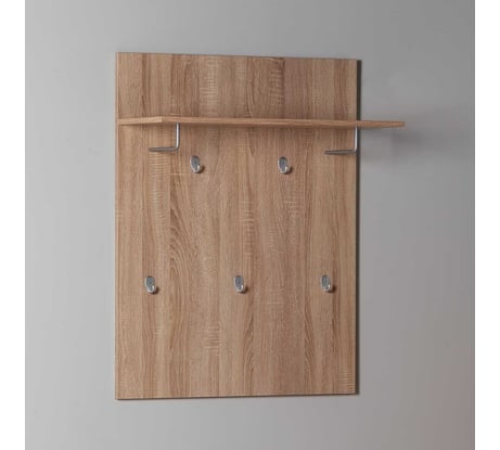 Вешалка Шведский Стандарт СИРИУС настенная, с полкой, 78x31x100 см, бежевая, дуб сонома 2.02.11.260.3