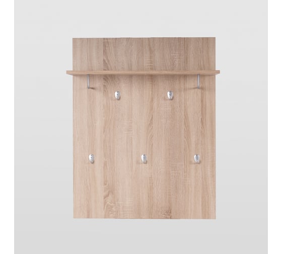 Вешалка Шведский Стандарт СИРИУС настенная, с полкой, 78x31x100 см, бежевая, дуб сонома 2.02.11.260.3