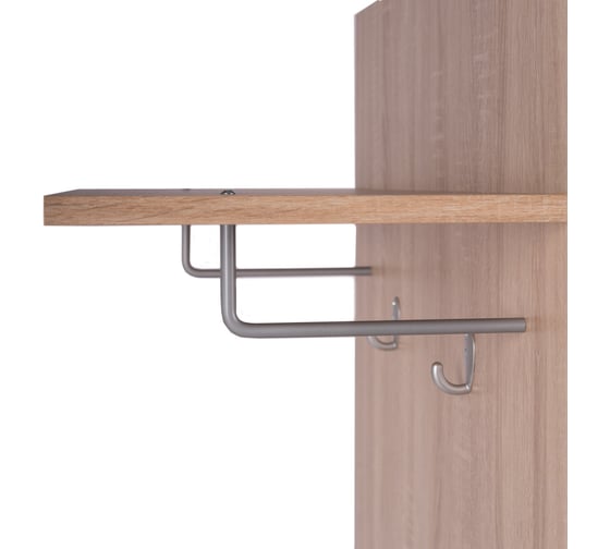 Вешалка Шведский Стандарт СИРИУС настенная, с полкой, 78x31x100 см, бежевая, дуб сонома 2.02.11.260.3