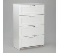 Комод Гуд ЛАКК СИРИУС 4 ящика, 78x41x123 см, белый 2.02.02.060.1