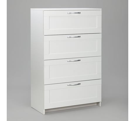 Комод Гуд ЛАКК СИРИУС 4 ящика, 78x41x123 см, белый 2.02.02.060.1