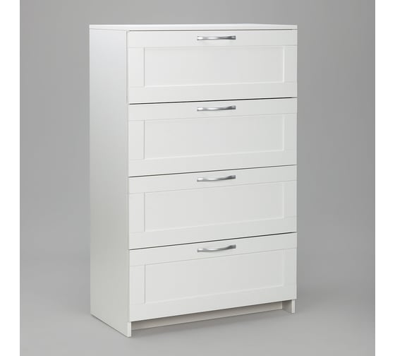 Комод Гуд ЛАКК СИРИУС 4 ящика, 78x41x123 см, белый 2.02.02.060.1 1