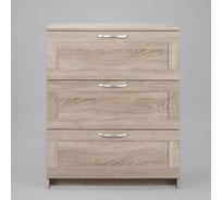 Комод Гуд ЛАКК СИРИУС 3 ящика, 78x41x94 см, бежевый, дуб сонома 2.02.02.050.3